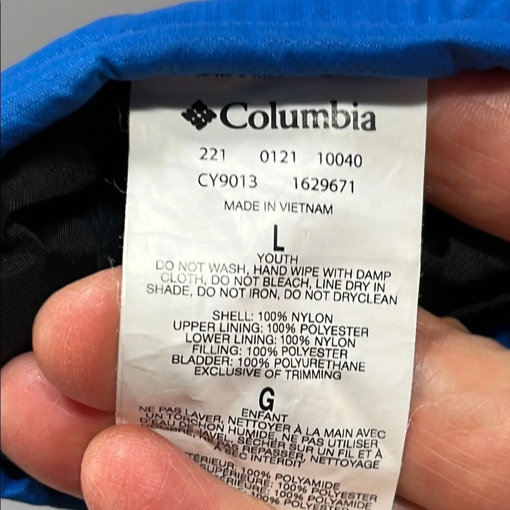 NWOT Columbia Sportswear Youth Kids L Royal Blue Insulated Mittens Winter Sports